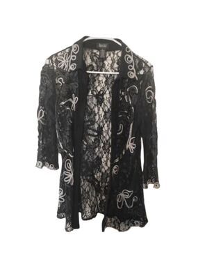 Objects D’art Size S Boutique Sexy Lace & Embroidered Top